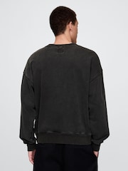 Gap Black Kermit The Muppets Oversized Crew Neck Sweatshirt - Image 2 of 5