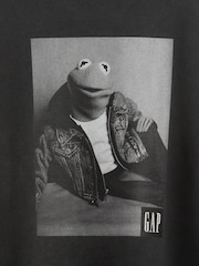 Gap Black Kermit The Muppets Oversized Crew Neck Sweatshirt - Image 5 of 5