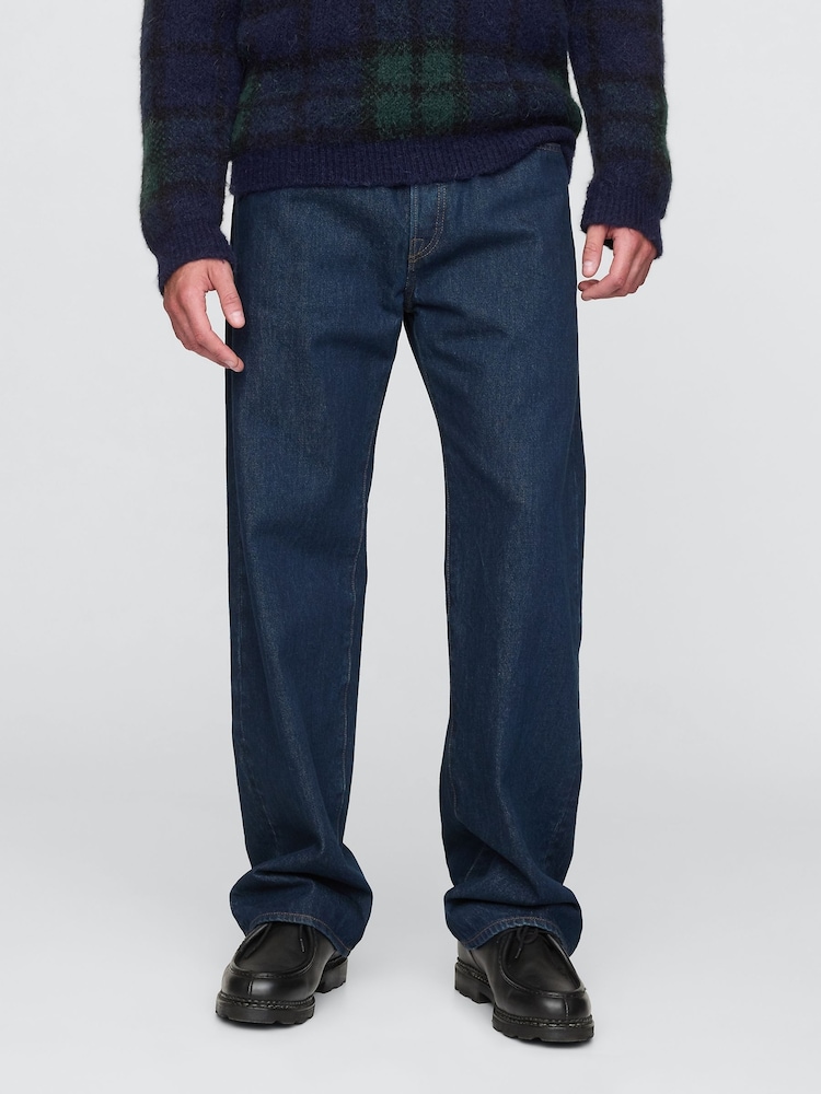 Gap Dark Indigo Blue Loose Fit Baggy Jeans - Image 1 of 5