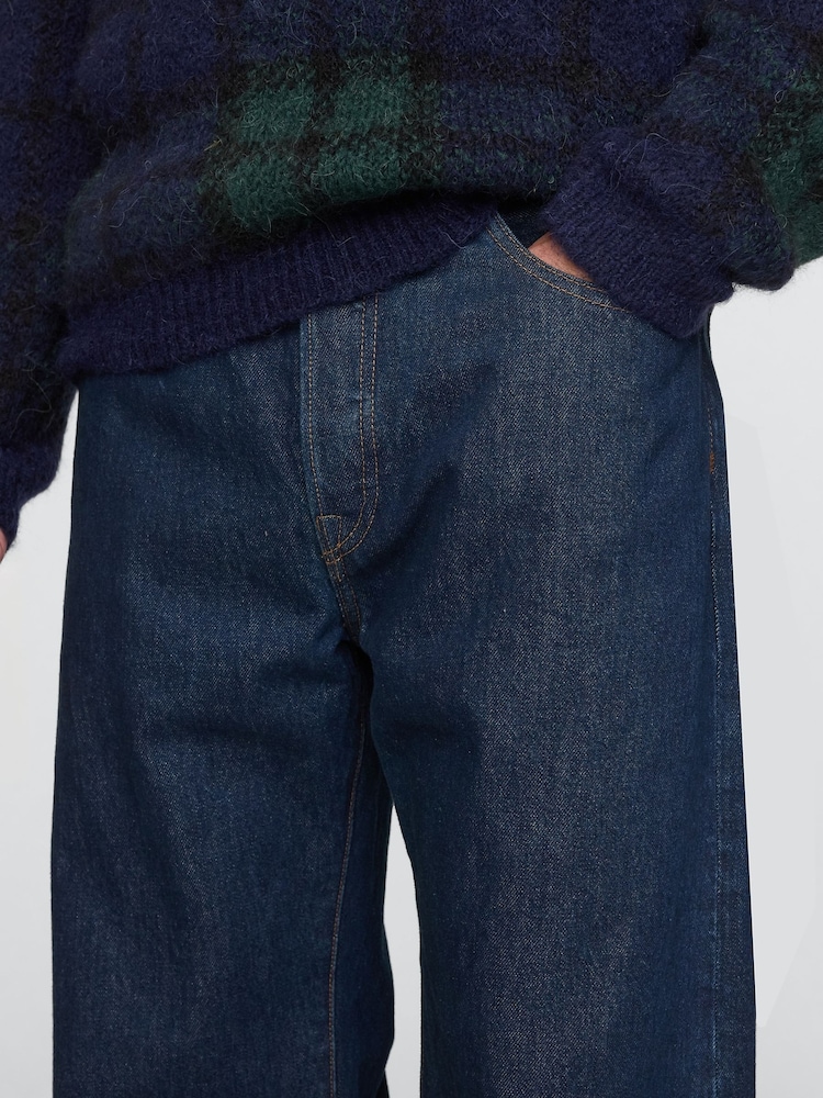 Gap Dark Indigo Blue Loose Fit Baggy Jeans - Image 5 of 5