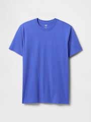 Blauw - Korte mouw - Gap Everyday 100% katoenen T-shirt met ronde hals - Image 4 of 5