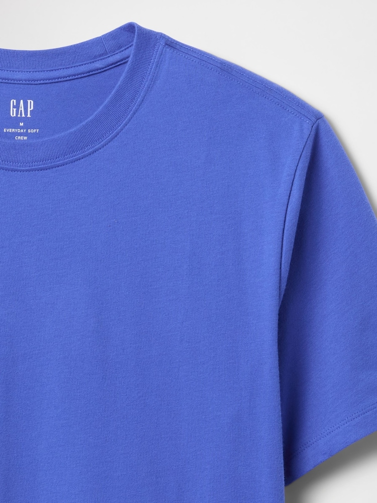 Azul - Camiseta de cuello redondo de 100 % algodón de Gap Everyday - Imagen 5 de 5 Azul - Camiseta de cuello redondo de 100 % algodón de Gap Everyday - Imagen 5 de 5