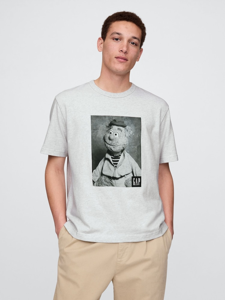 Gap Grey Fozzie Bear Disney The Muppets Graphic T-Shirt - Image 1 of 5