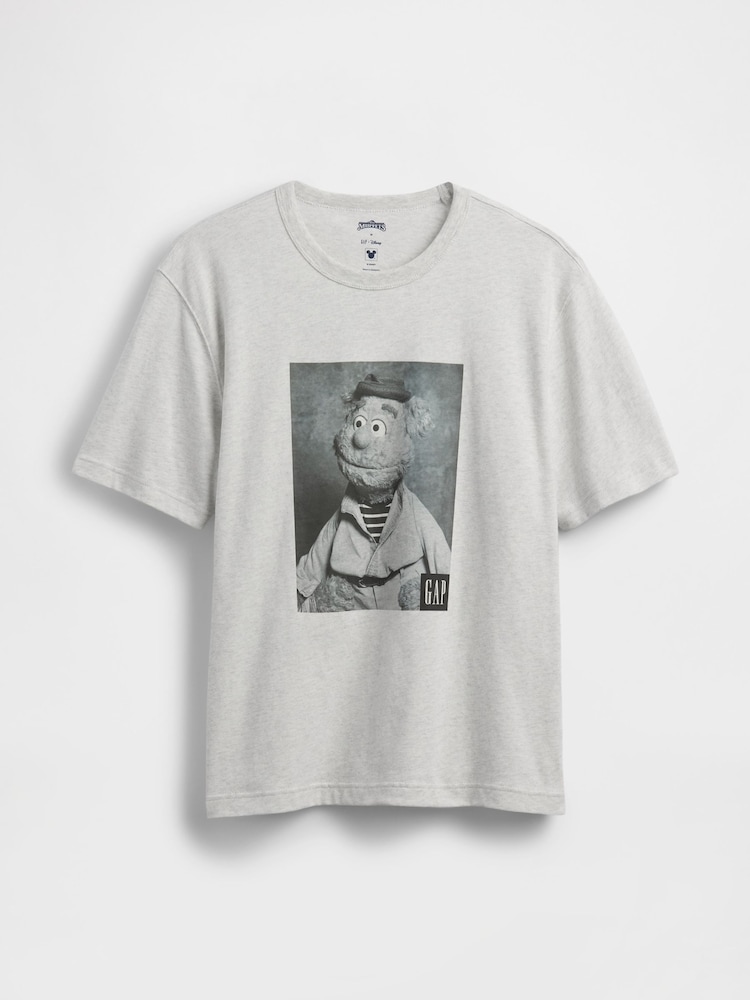 Gap Grey Fozzie Bear Disney The Muppets Graphic T-Shirt - Image 4 of 5
