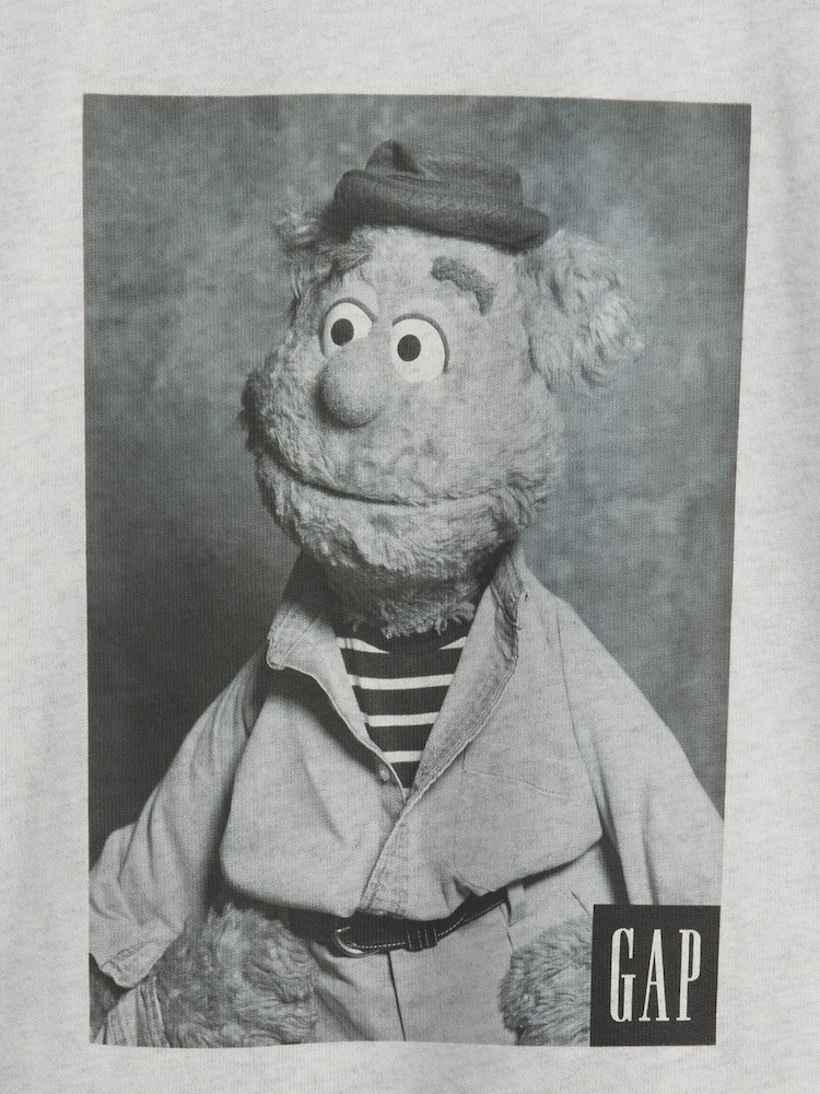 Gap Grey Fozzie Bear Disney The Muppets Graphic T-Shirt - Image 5 of 5
