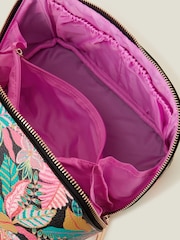 Accessorize Black Tropical Print Wash Bag - Image 2 of 2