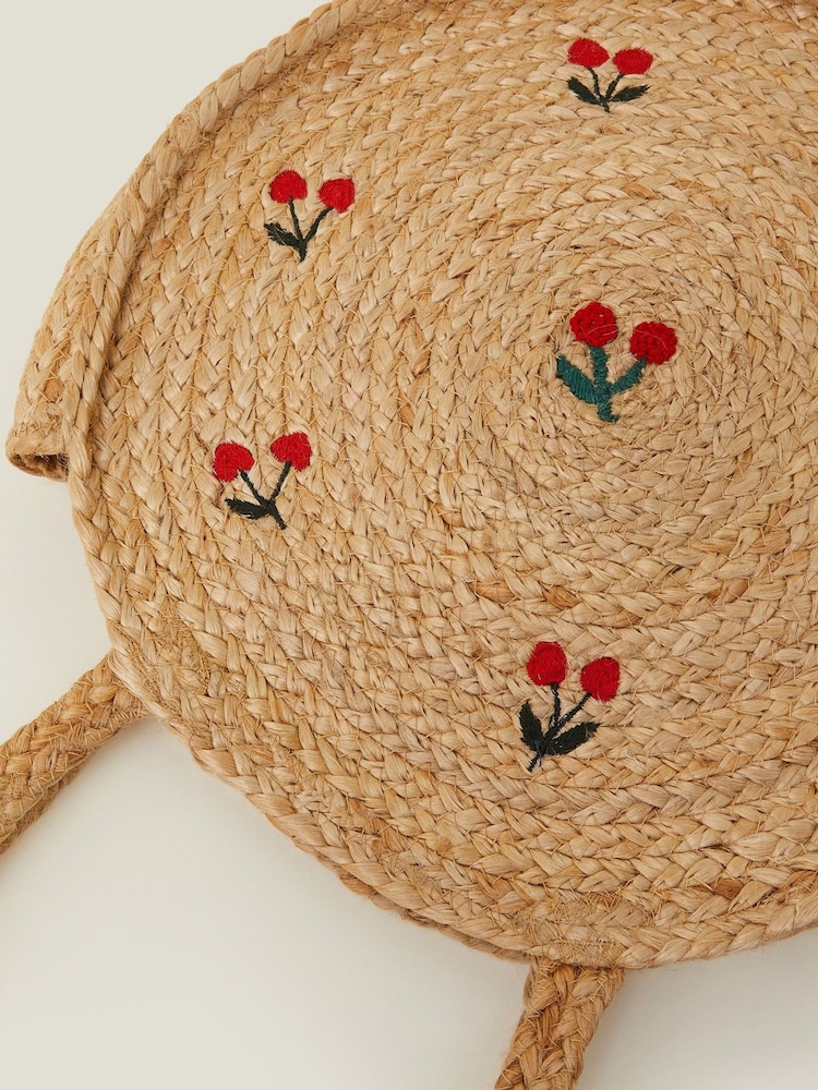 Accessorize Cherry Round Jute torba za čez ramo - Slika 2 iz 2