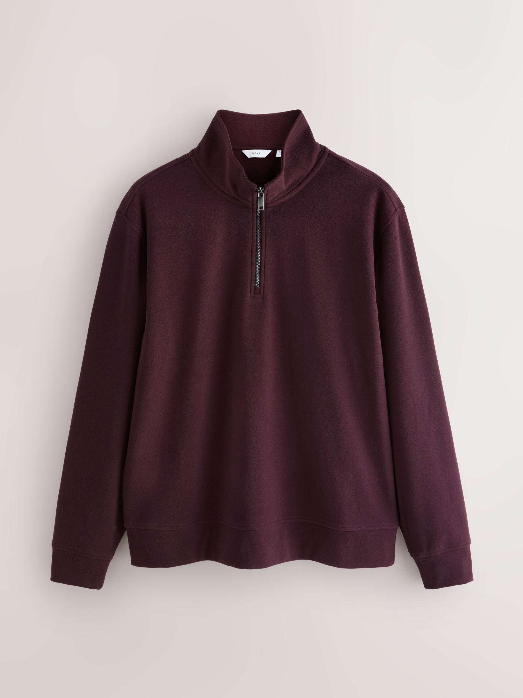 Buy Burgundy Red Soft Touch Quarter Zip Neck Fleece from Next USA