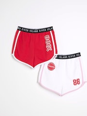 River Island Girls Runner Shorts 2 Pack - Bild 1 von 4