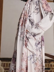 Pink Floral Lightweight Dressing Gown - Image 11 of 11