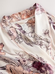 Pink Floral Lightweight Dressing Gown - Image 2 of 11