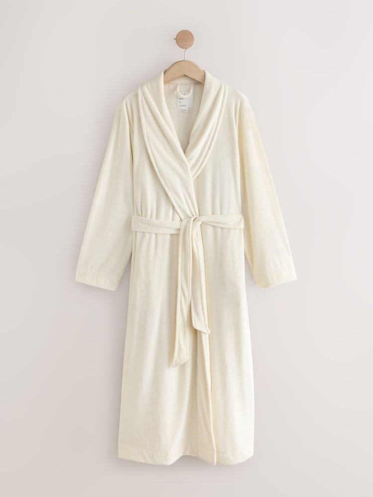Cream Long Corded Robe - Image 1 of 3