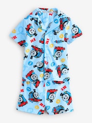 Brand Threads Blue Thomas The Tank Engine Short 100% Cotton Pyjamas Set - Image 1 of 4