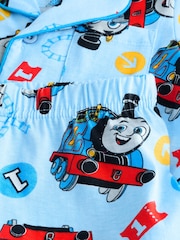 Brand Threads Blue Thomas The Tank Engine Short 100% Cotton Pyjamas Set - Image 4 of 4