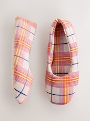Orange Check - Plush Ballet Slippers - Imagem 1 de 6