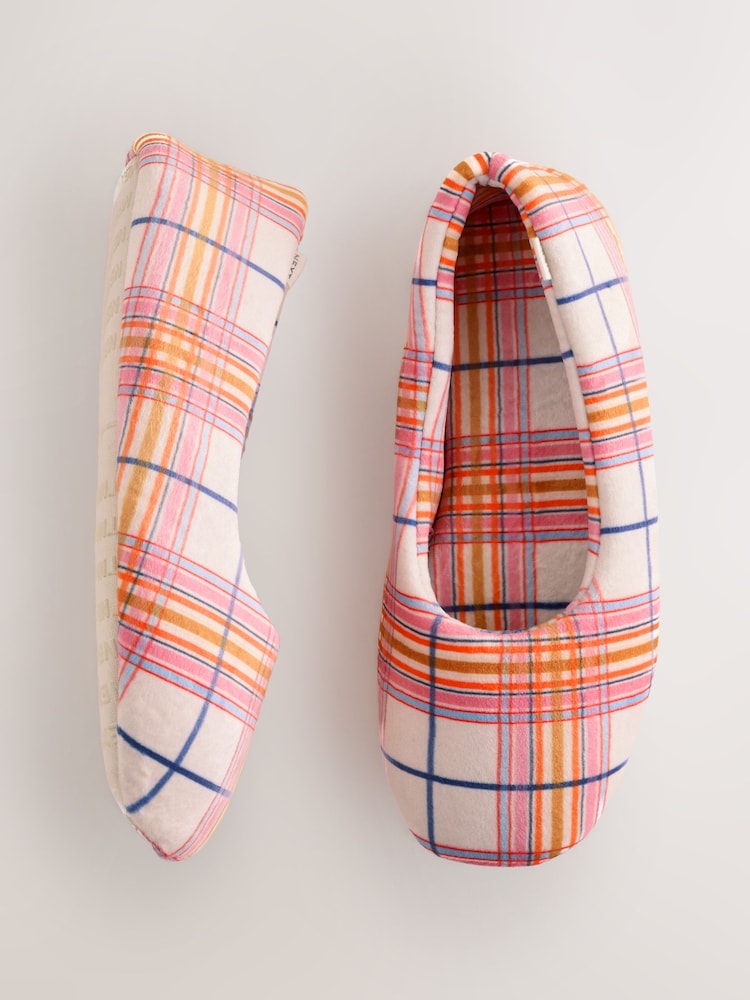Orange Check - Plush Ballet Slippers - Imagem 1 de 6