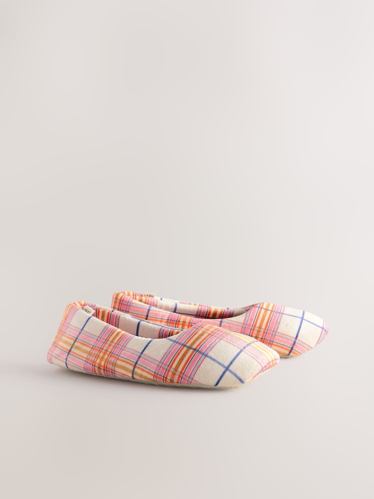 Orange Check - Plush Ballet Slippers - Imagem 2 de 6