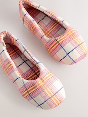 Orange Check - Plush Ballet Slippers - Imagem 4 de 6