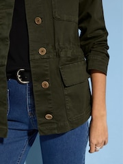 Baukjen Green Mattie Cotton Cargo Jacket - Image 3 of 5