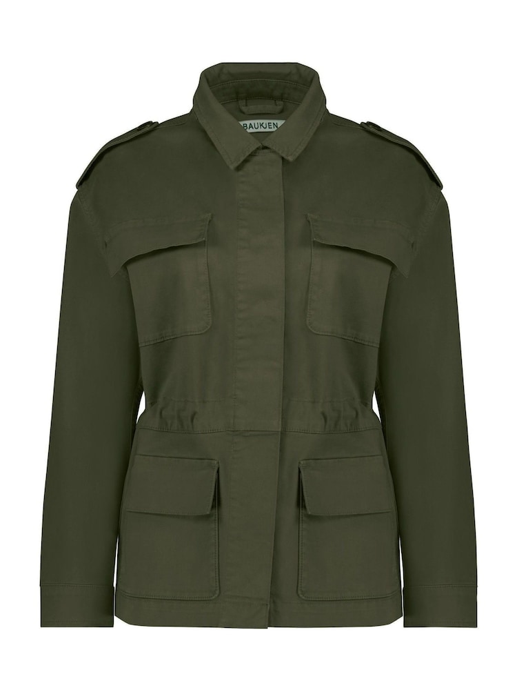 Baukjen Green Mattie Cotton Cargo Jacket - Image 5 of 5