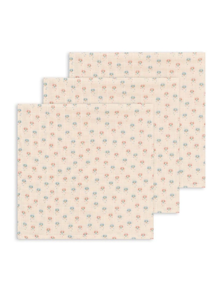 Konges Sløjd Natural Muslin 100% Organic Cotton Cloths 3 Pack - Image 1 of 3 Konges Sløjd Natural Muslin 100% Organic Cotton Cloths 3 Pack - Image 1 of 3