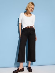 Baukjen Jena Wide Crop Black Jeans - Image 2 of 4