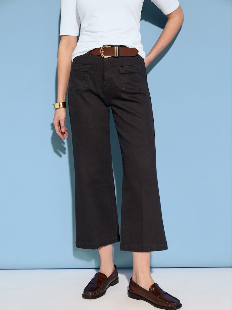 Baukjen Jena Wide Crop Black Jeans - Image 3 of 4