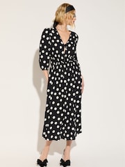 Baukjen Olesia Printed Midi Black Dress - Image 2 of 4