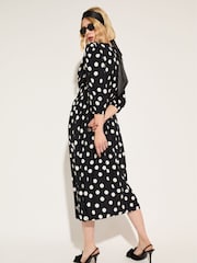 Baukjen Olesia Printed Midi Black Dress - Image 4 of 4