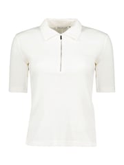 Baukjen Ivy Rib Zip Collar White Top - Image 4 of 4