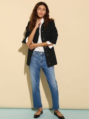 Baukjen Boyfriend Blue Eda Cotton Stretch Jeans - Image 1 of 6