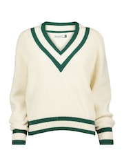 Baukjen Cream Kertinker Wool Blend Cricket Jumper - Image 4 of 4