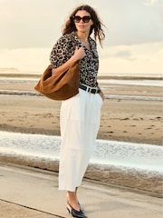 Baukjen Courtney 100% Cotton Collar Brown Shirts - Image 4 of 5