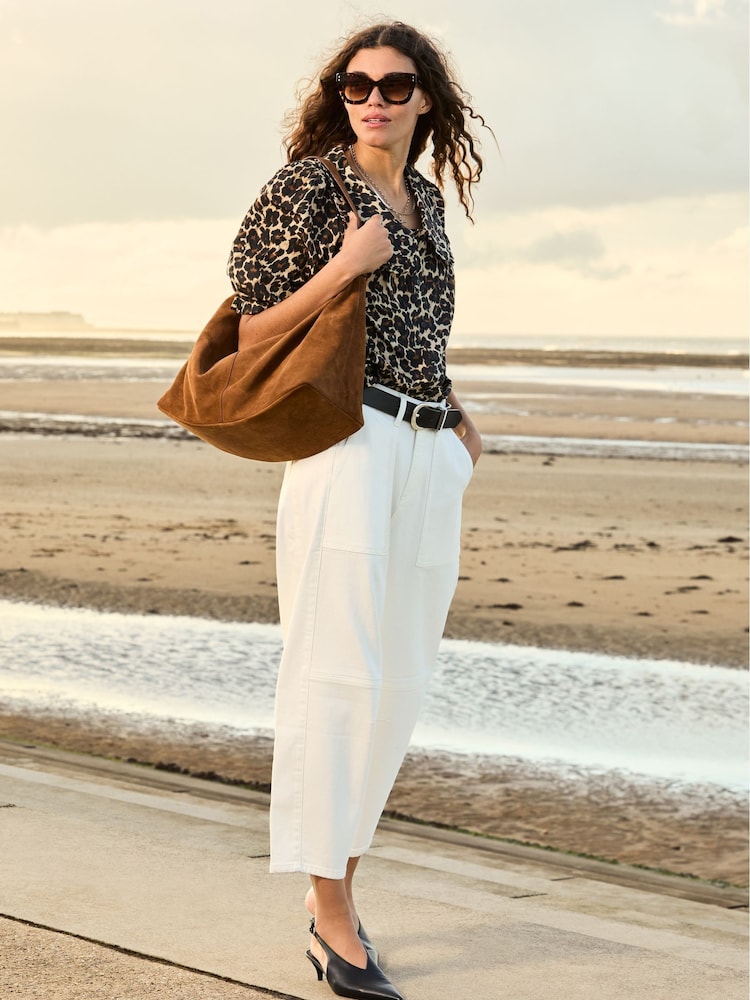 Baukjen Courtney 100% Cotton Collar Brown Shirts - Image 4 of 5