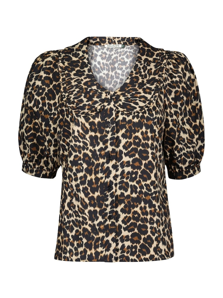Baukjen Courtney 100% Cotton Collar Brown Shirts - Image 5 of 5