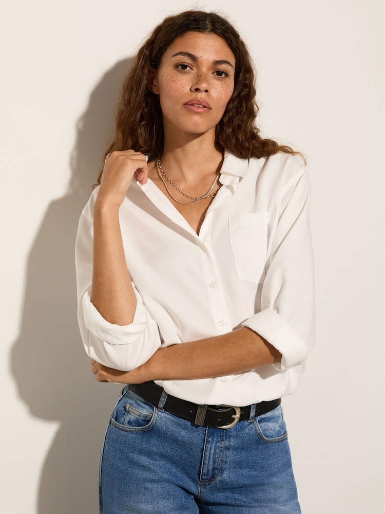 Baukjen Martyna Relaxed White Shirt - Image 2 of 5 Baukjen Martyna Relaxed White Shirt - Image 2 of 5