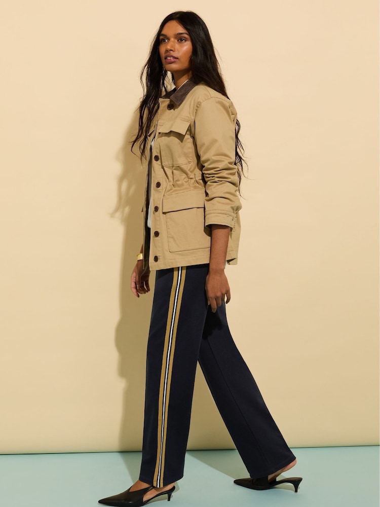 Baukjen Blue Marjorie Side Stripe Ponte Trousers - Image 2 of 5