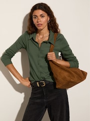 Baukjen Green Susan Cotton Button Down Shirt - Image 2 of 4