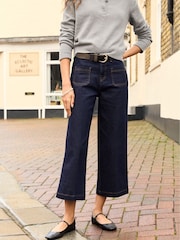 Baukjen Blue Jena Wide Crop Jeans - Image 1 of 5