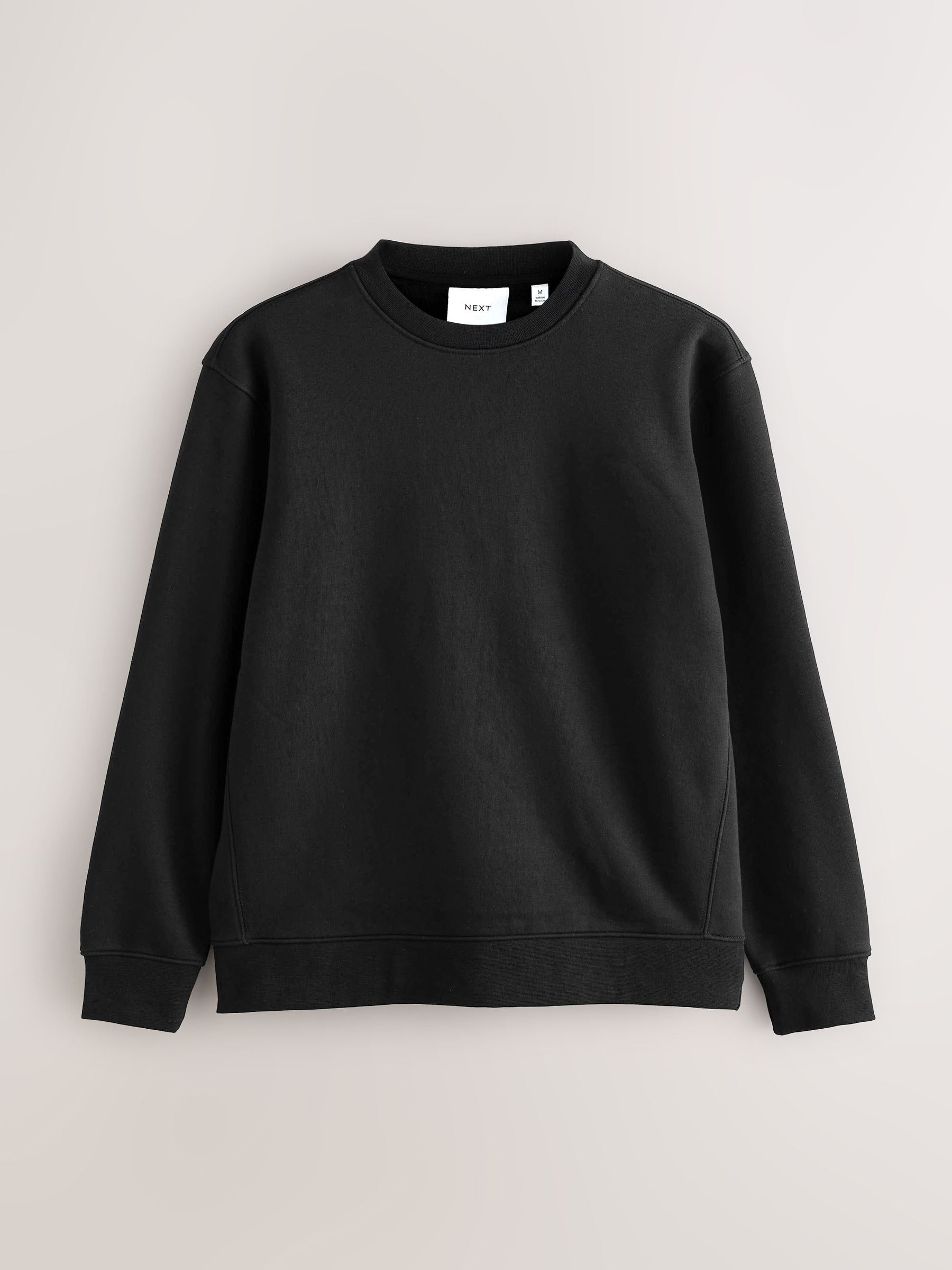 Buy Black Regular Fit Crew Neck Sweatshirt from Next South Africa