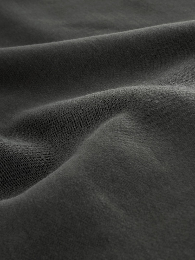 Slate Grey Regular Fit Heavyweight Cotton Rich Crew Neck Sweatshirt - Image 7 of 7