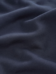 Navy Blue Regular Fit Heavyweight Cotton Rich Crew Neck Sweatshirt - Image 9 of 9