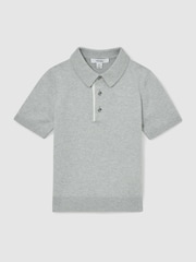 Reiss Washed Sage Finch Contrast Placket Polo Shirt With Cotton - Image 2 of 4