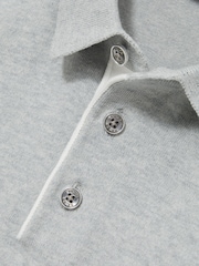 Reiss Washed Sage Finch Contrast Placket Polo Shirt With Cotton - Image 4 of 4