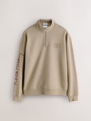 Pedra neutra - Moletom Keith Haring License com estampa gráfica e zíper em um quarto - Imagem 6 de 8