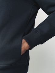 Azul marinho - Moletom com capuz e zíper em jersey pesado rico em cotton - Imagem 5 de 8