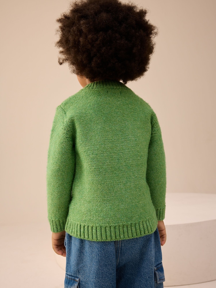 Green Dinosaur Knitted Jumper (3mths-7yrs) - Image 3 of 3