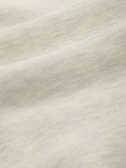 Ecru Marl Quarter Zip Cotton Rich Jersey Sweatshirt - Image 3 of 3