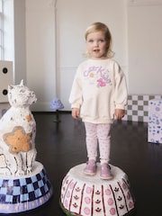 Cath Kidston Cream Sweatshirt & Leggings Set (3mths-7yrs) - Image 2 of 11