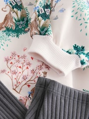 Cath Kidston Cream Collar Sweatshirt & Leggings Set (3mths-7yrs) - Image 4 of 5